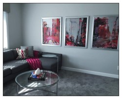 Picture frame, silver frame, art prints, modern cityscape art