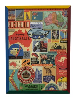 Framing trave artwork, posters framed, blue frame, vintage art