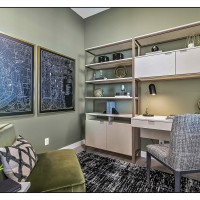Contemporary framing, gold simple frame on black maps, office decor