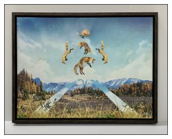 Canvas print gallery stretched, framing canvases, wood float picture frame